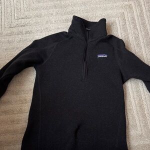 Patagonia Black Quarter-Zip Fleece women XS